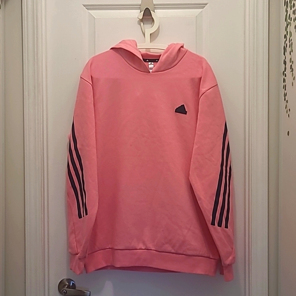 Adidas Pink Hoodie.